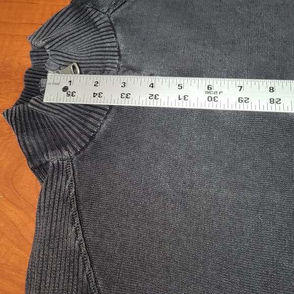 #251 BKE mens pullover quarter zip up sweater size XL - Picture 5 of 7